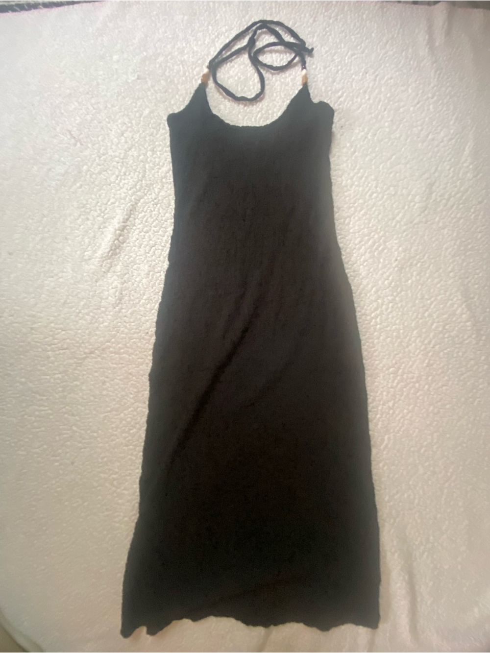 Old Navy Black Halter Tie Maxi Dress. NWOT
